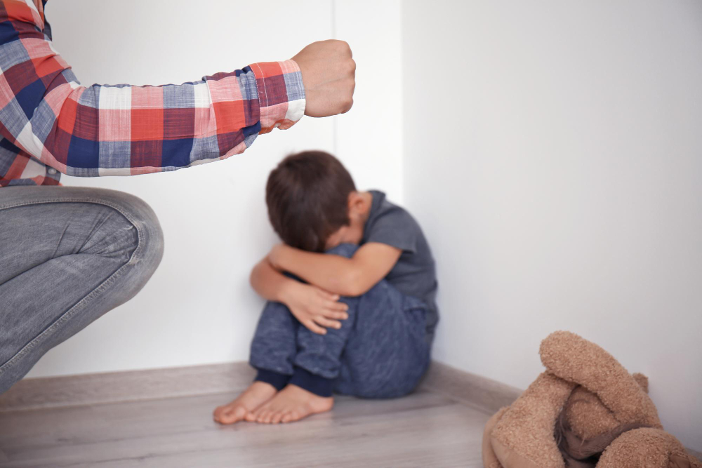 Child feeling scared and distressed